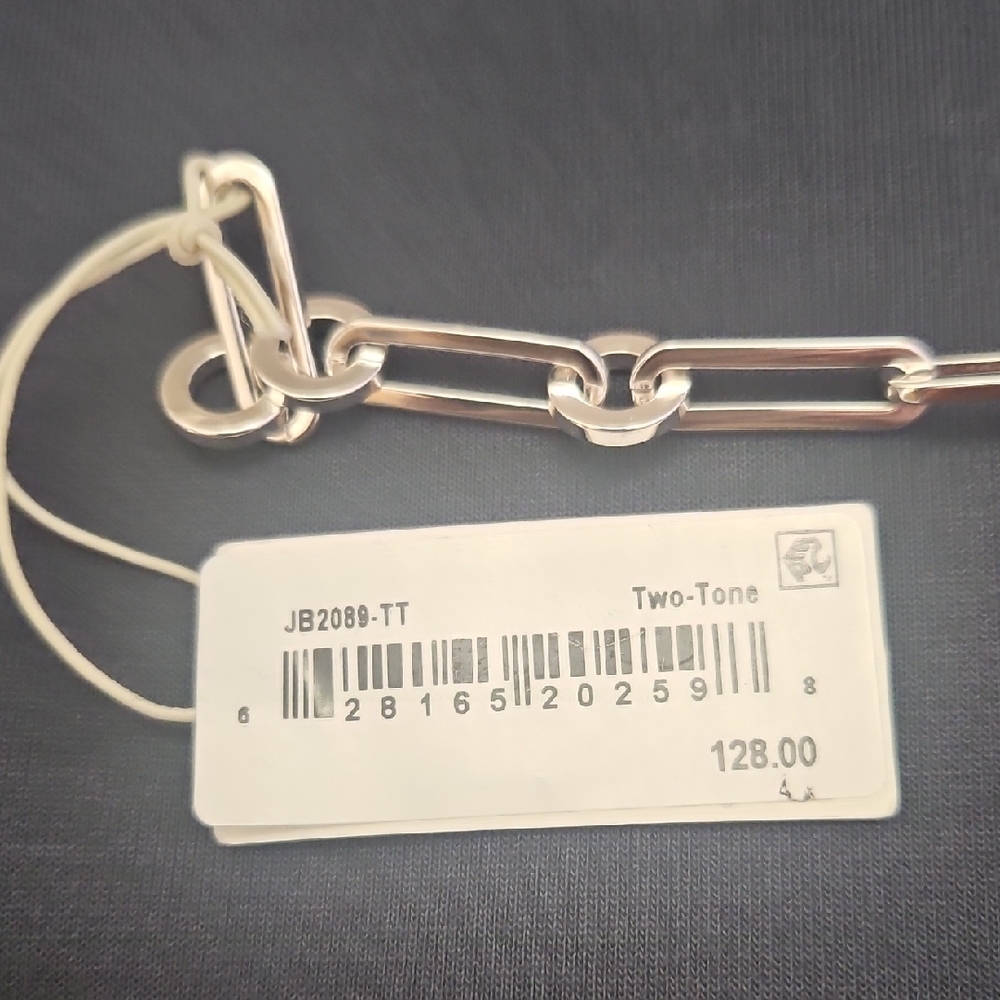 JENNY BIRD Two-Tone Gold and Silver Chain Bracelet - Picture 4 of 9